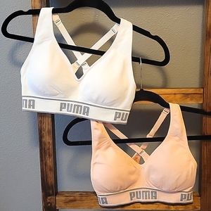PUMA 2-Pk Logo Sports bras